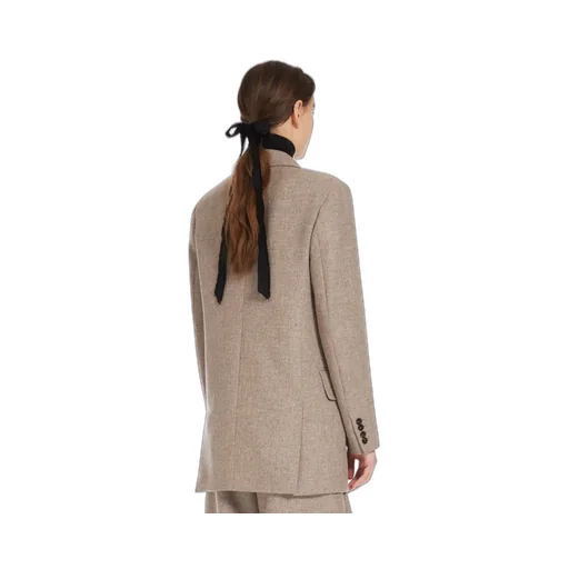 Double-Breasted Wool-Blend Blazer