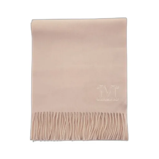 Embroidered-Logo Cashmere Scarf