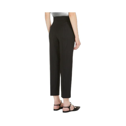 Pinstripe Cigarette Tube Casual Pants