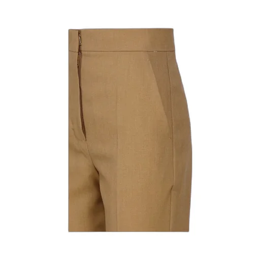 Cropped Tapered Wool-Blend Trousers