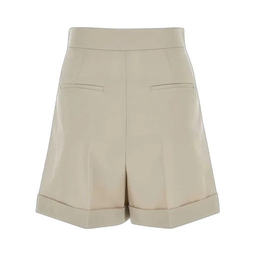 Turn-Up Pleated Shorts