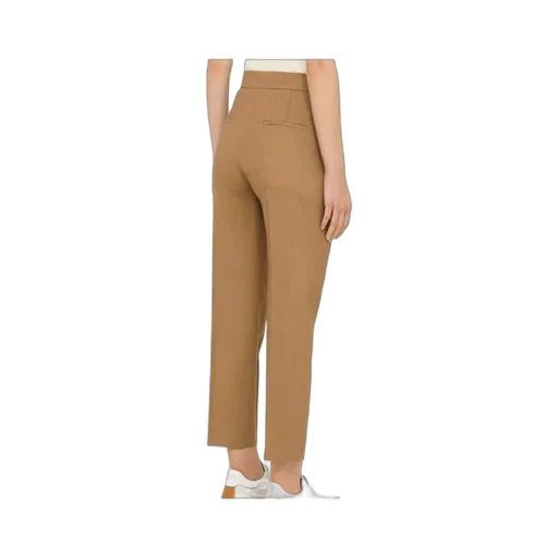 Cropped Tapered Wool-Blend Trousers