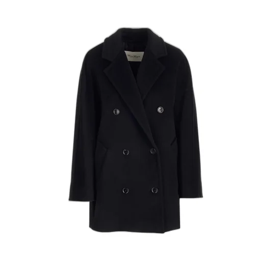 Double-Breasted Long-Sleeved Coat