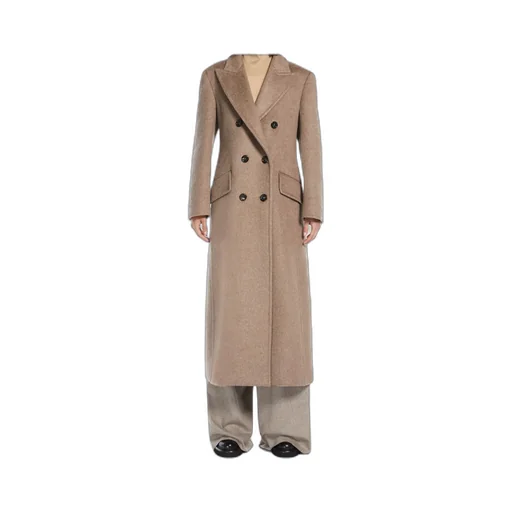 Double-Breasted Cashmere Blend Coat