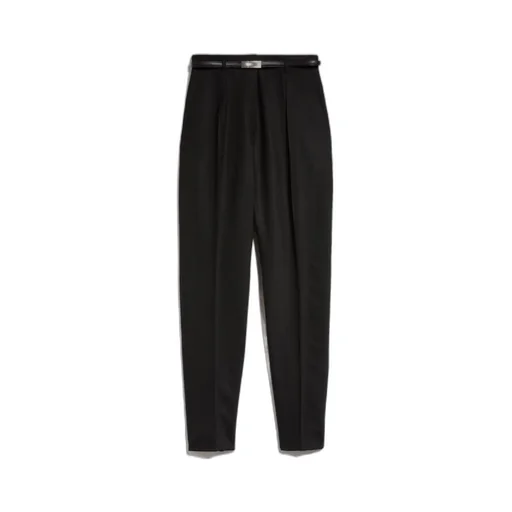 Wool Belt-Loop Casual Pants