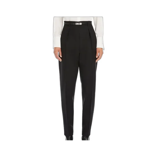 Wool Belt-Loop Casual Pants