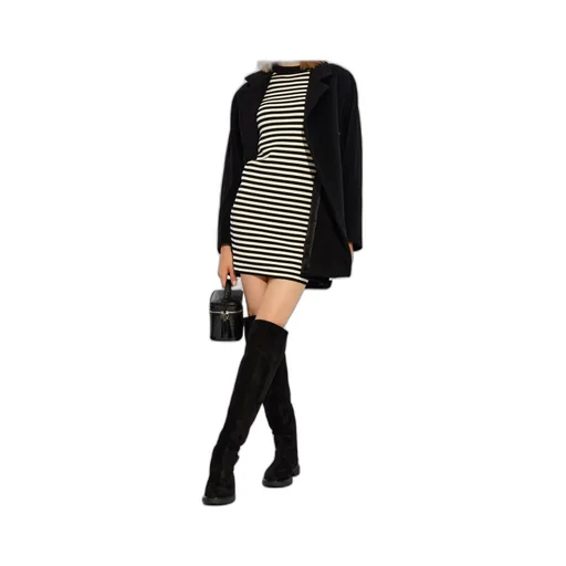 Double-Breasted Long-Sleeved Coat