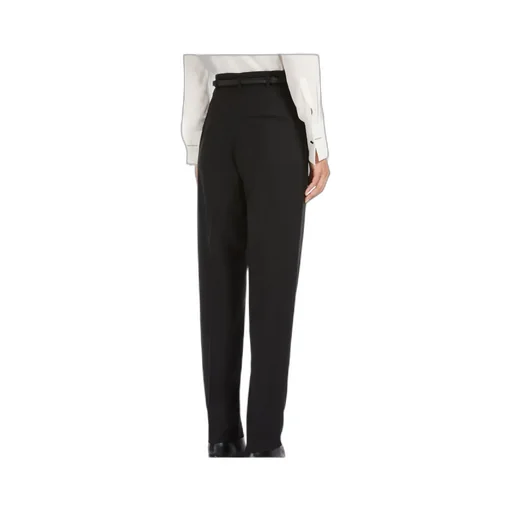 Wool Belt-Loop Casual Pants