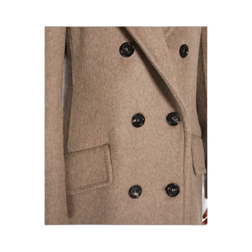 Double-Breasted Cashmere Blend Coat