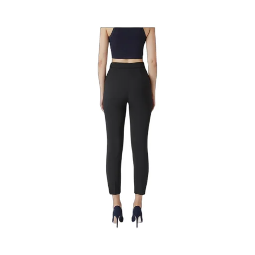 Straight-Leg Zip Detailed Crepe Trousers