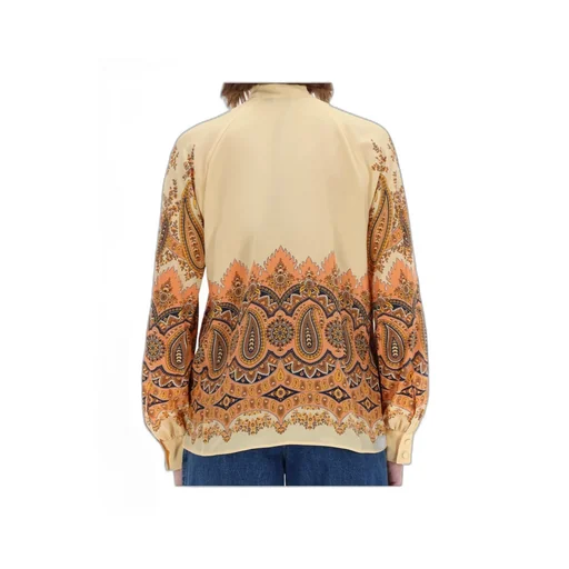 Tie-Up Paisley Printed Blouse