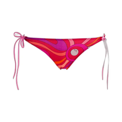 Marble Printed Side Tied Bikini Bottoms