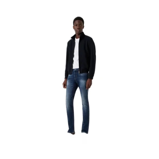 Mid-Rise Straight-Leg Jeans