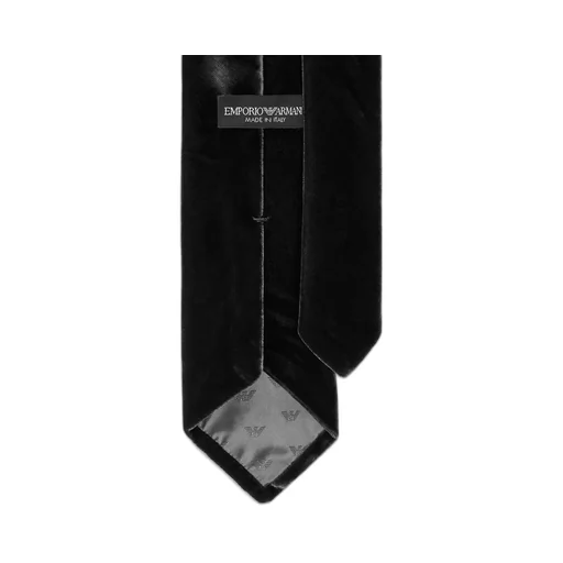 Logo Patch Velvet Tie
