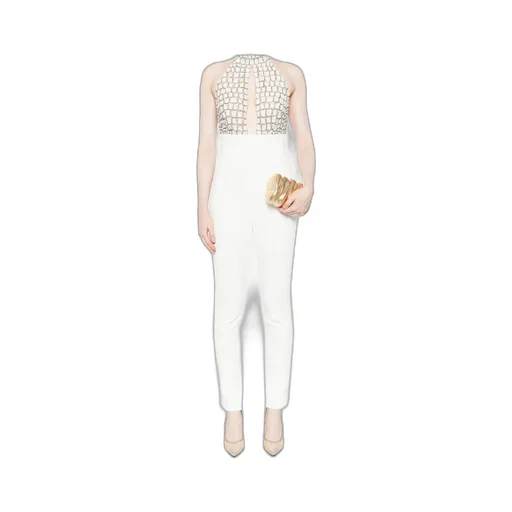 Embellished Halter-Neck Jumpsuit