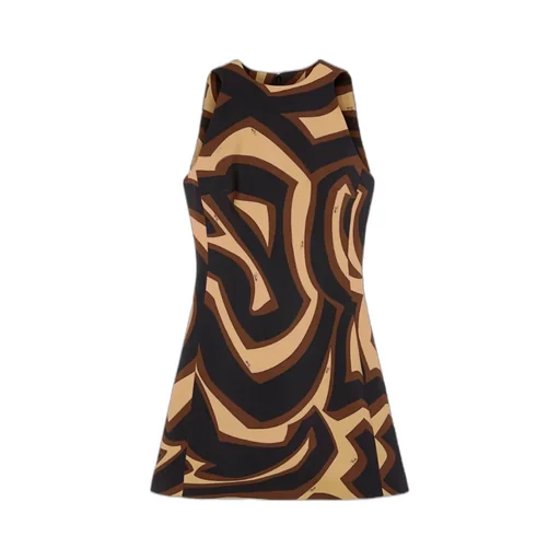 Labirinto Print A-Line Mini Dress