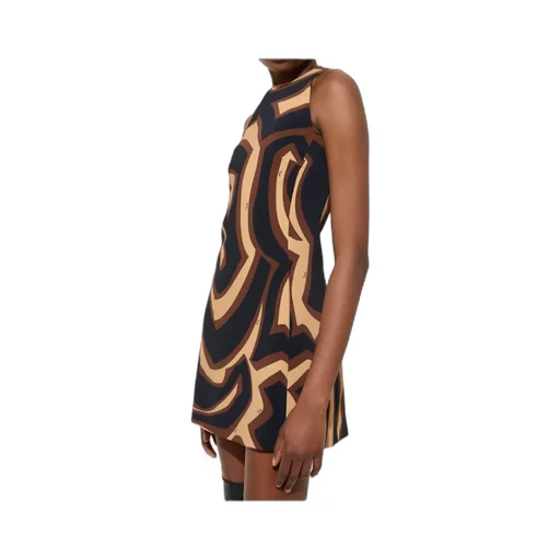 Labirinto Print A-Line Mini Dress