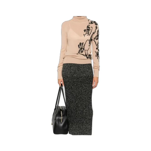 Floral Roll-Neck Sweater