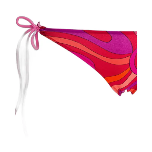 Marble Printed Side Tied Bikini Bottoms