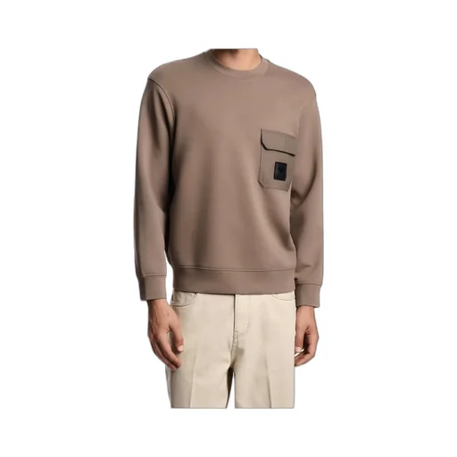 Patch-Pocket Cotton Sweater