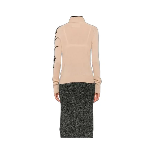 Floral Roll-Neck Sweater
