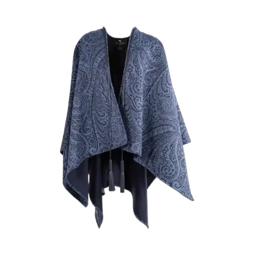Wool And Cashmere Jacquard Cape