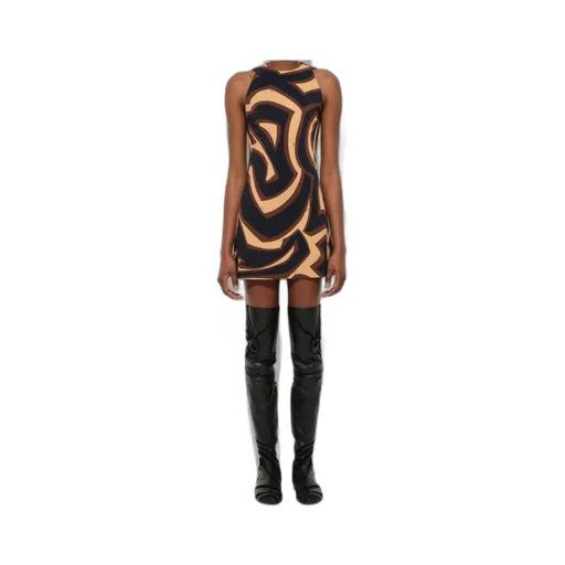 Labirinto Print A-Line Mini Dress