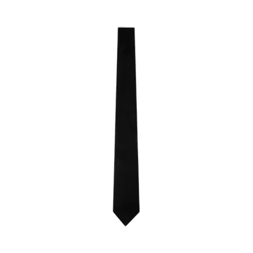 Logo Patch Velvet Tie