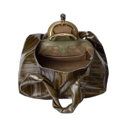 Inlaid Hagfish Leather Bag