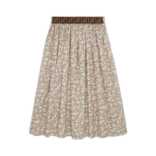 Printed Muslin Junior Midi Skirt
