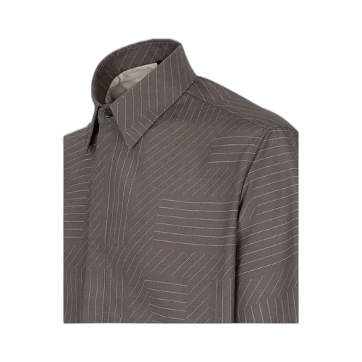Lines Printed Buttoned Shirt