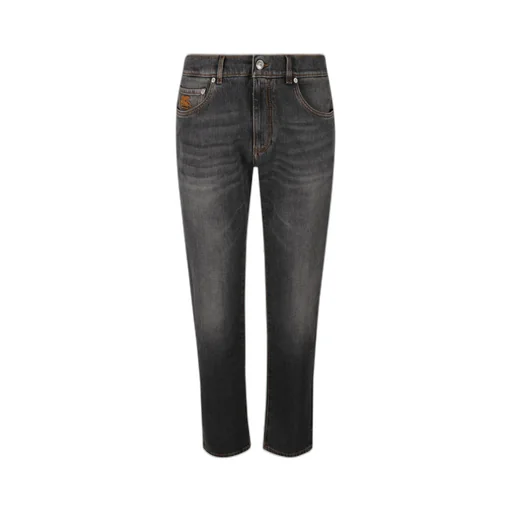 Logo Embroidered Skinny Fit Jeans