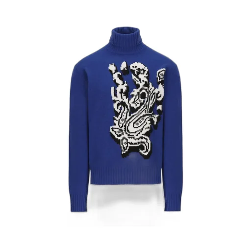 Graphic Intarsia Knitted Jumper