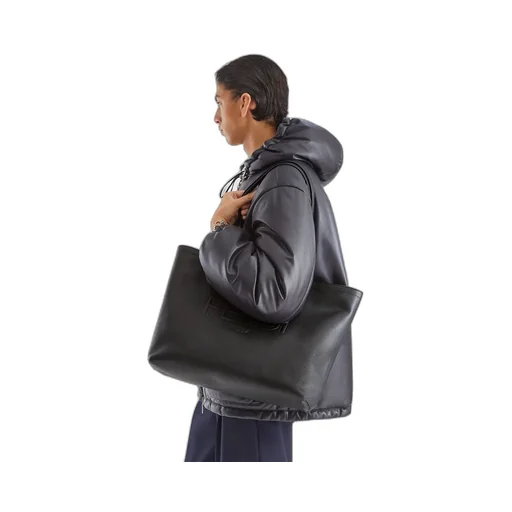 Roma Logo Embossed Shopper Bag