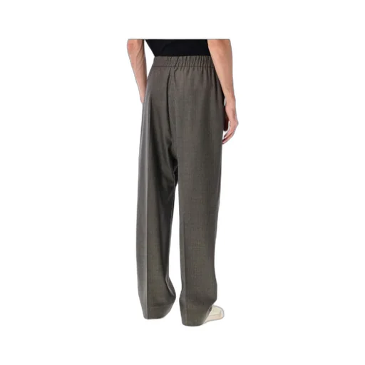 Chevron Drawstring Straight Pants