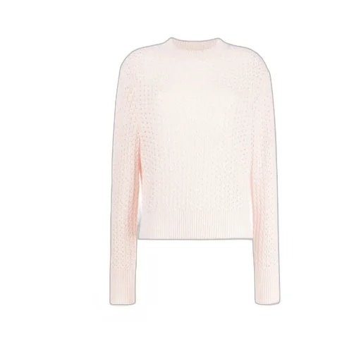 Open-Knit Crewneck Jumper