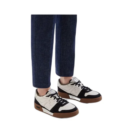 Match Suede Low-Cut Shoes