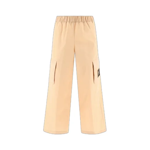 Logo Patch Wide-Leg Cargo Trousers