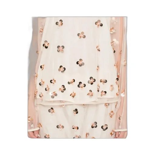 Sequin Floral Blouse