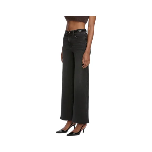 High-Waisted Wide-Leg Jeans