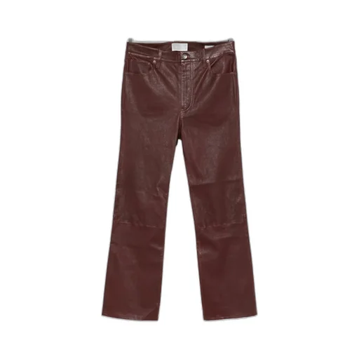 Reboot Crop Leather Trousers