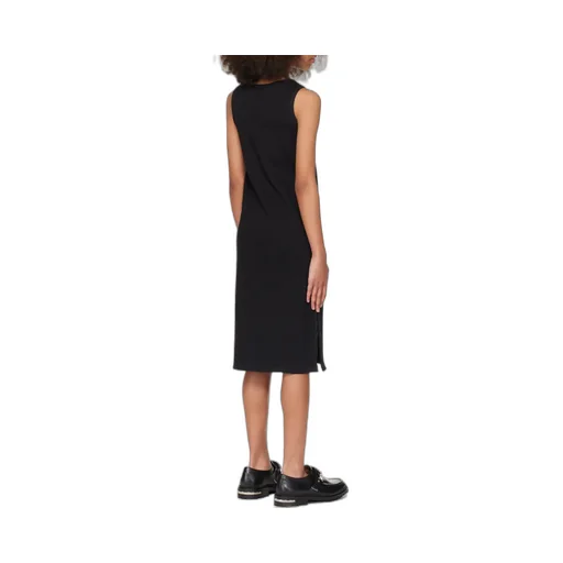Logo-Plaque Stretch Rib Knit Dress