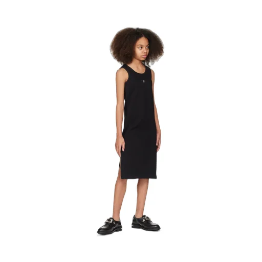 Logo-Plaque Stretch Rib Knit Dress