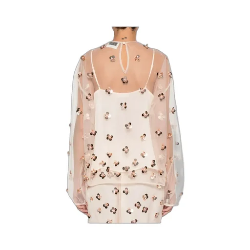 Sequin Floral Blouse