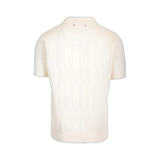 Short Sleeved Knitted Polo Shirt