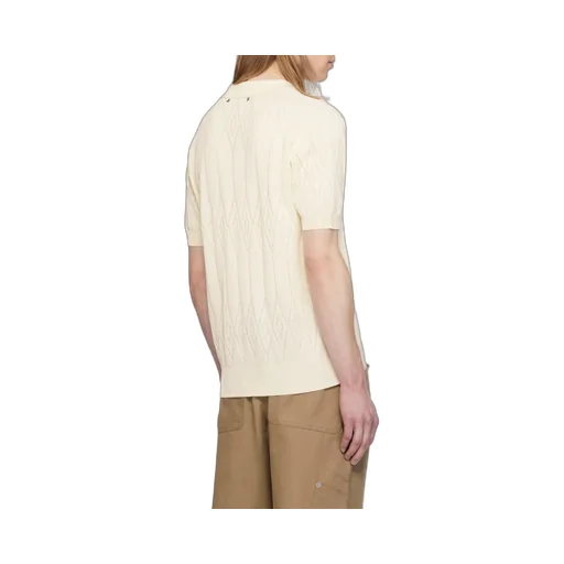 Short Sleeved Knitted Polo Shirt