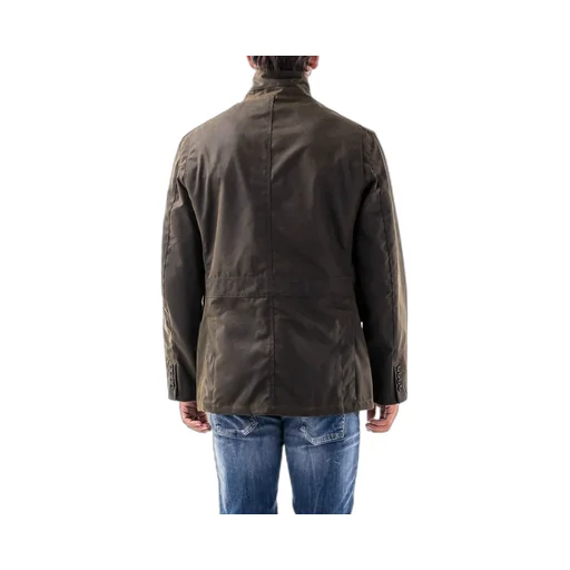 Wax Coated High-Neck Jacket