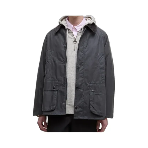 Long-Sleeved Straight-Hem Jacket