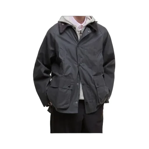 Long-Sleeved Straight-Hem Jacket