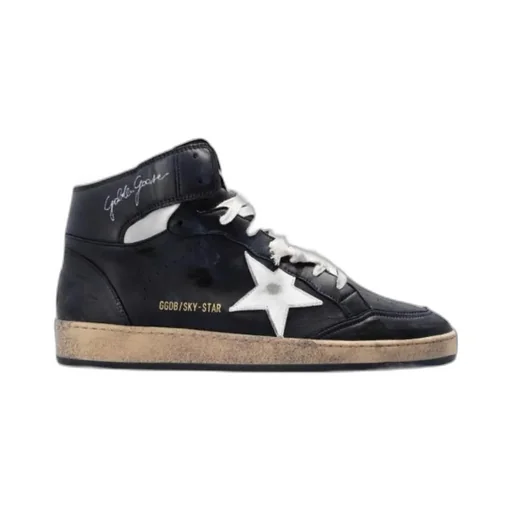 Star Patch High-Top Sneakers